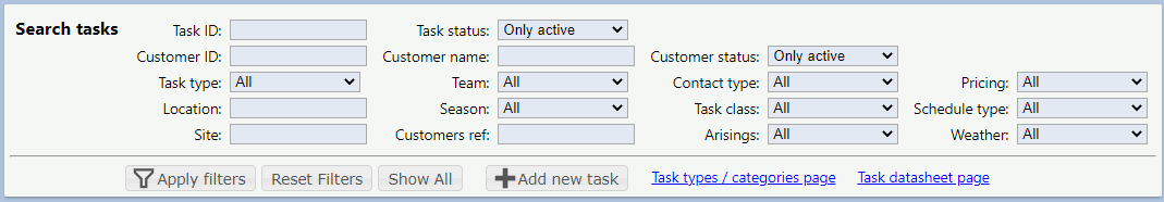 The many task search option